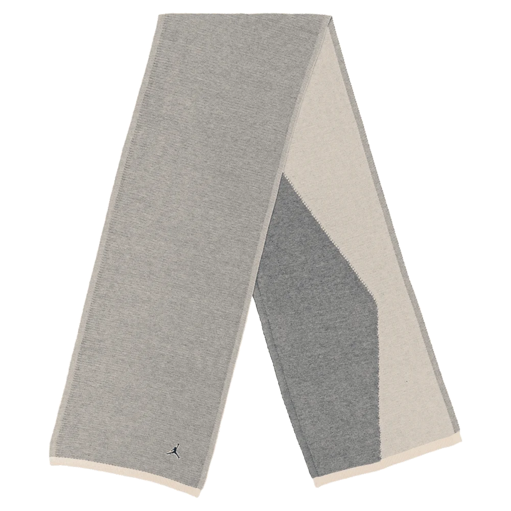 Jordan Unisex  Airy Knit Scarf Gray color.