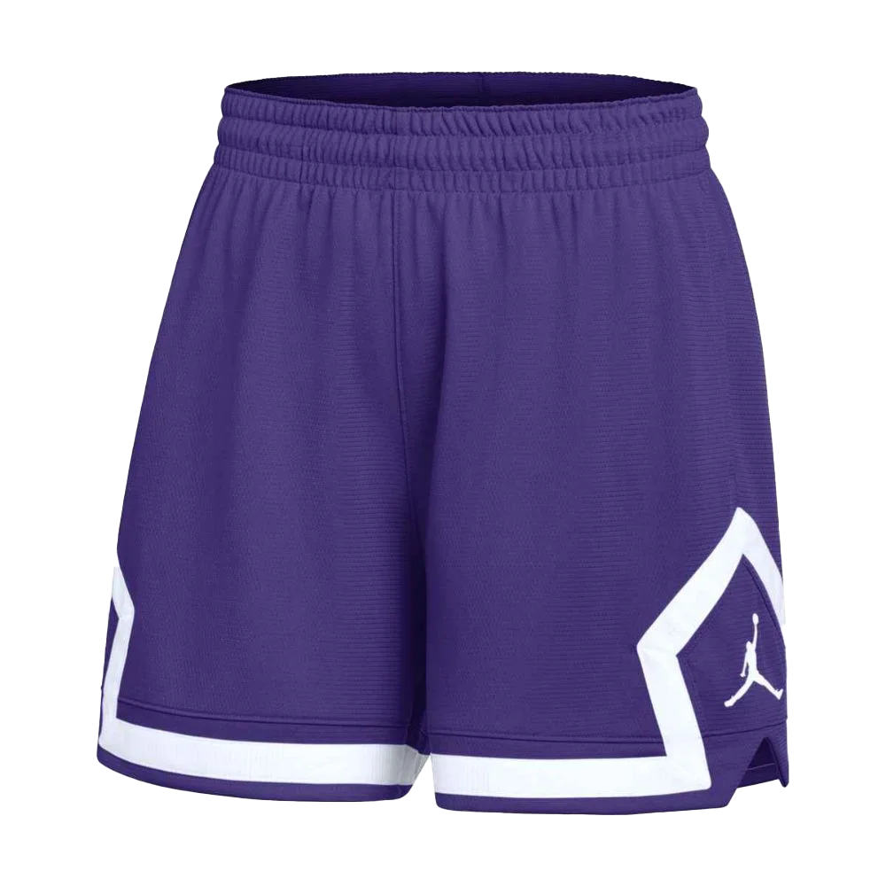 Jordan Women's Dri-fit Sport Diamond 4in Short Purple color
