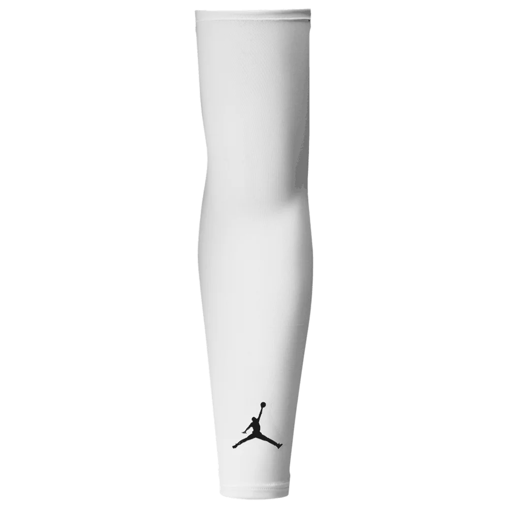 Jordan Youth Shooter Sleeves Pair White Color.