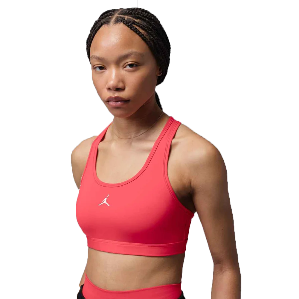 Jorden Sport Women's Medium-Support Padded Jumpman Bra red color
