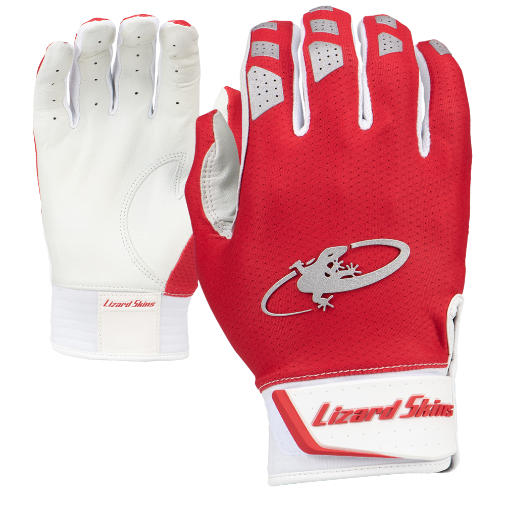 Guante de bateo Komodo V2 de Lizard Skins - Rojo carmesí