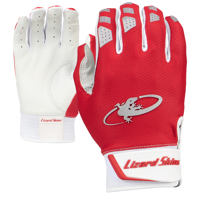 Guante de bateo Komodo V2 de Lizard Skins - Rojo carmesí