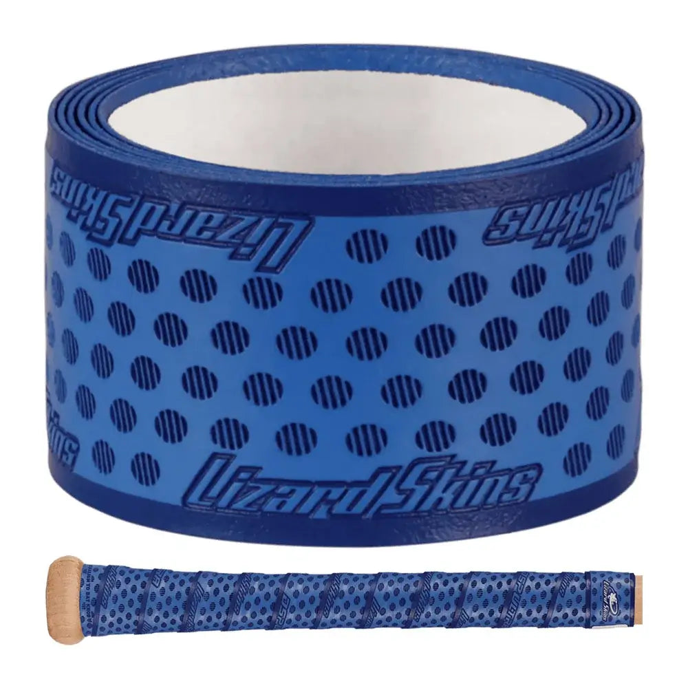 Lizard Skins DSP Ultra 1.1mm Baseball Bat Grip  Blue color Front view