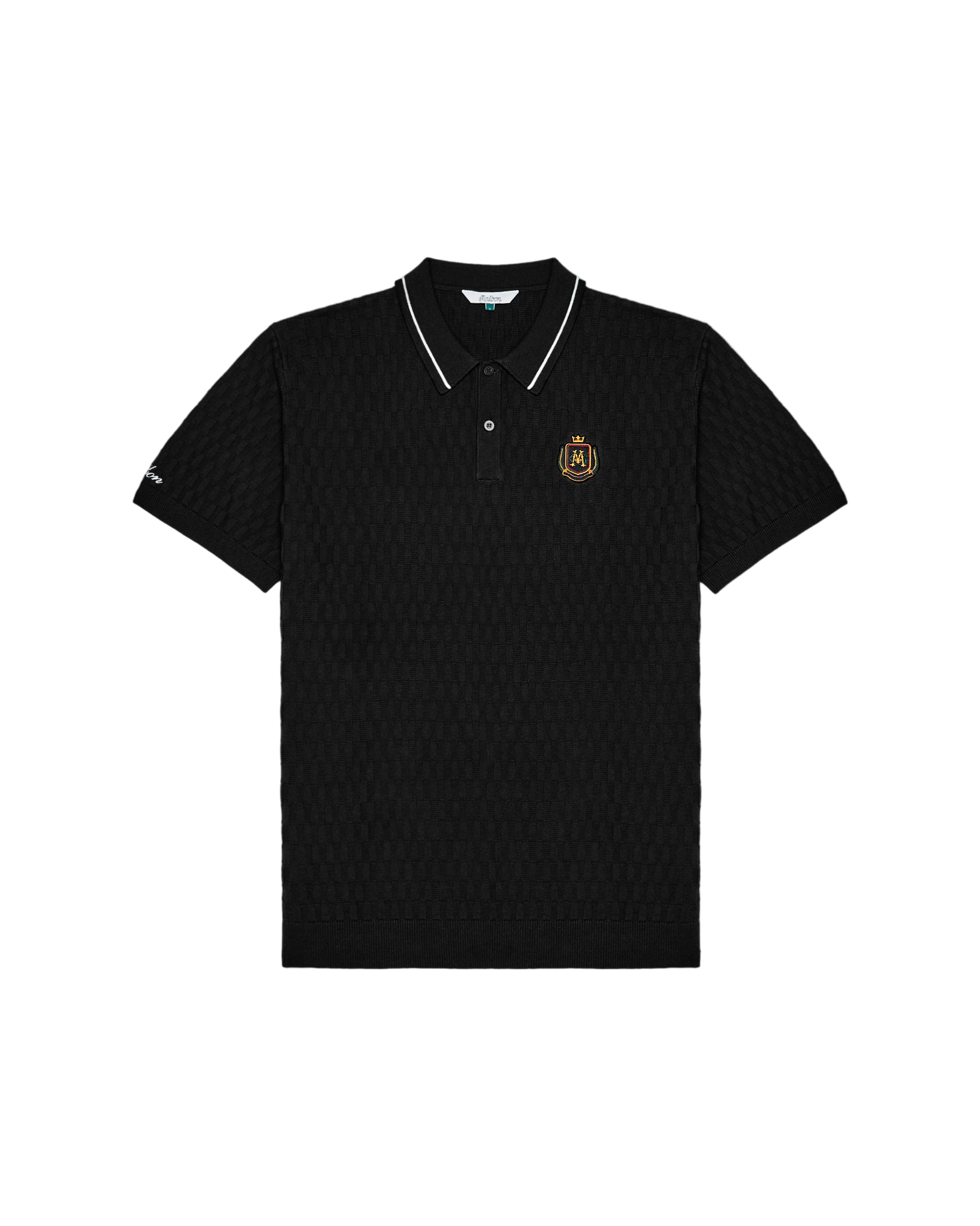 Malbon Crest Knit Polo – Midway Sports Malbon Crest Knit Polo – Midway Sports