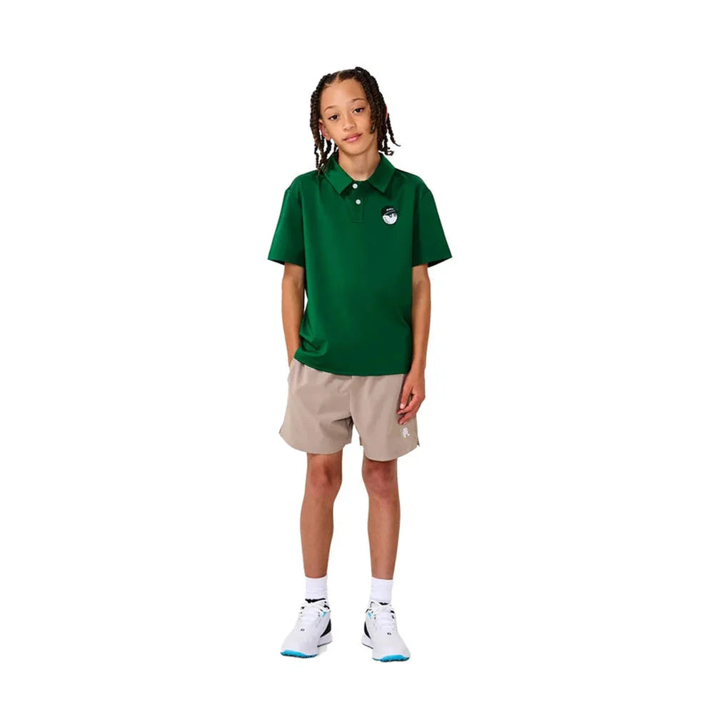 Malbon Youth Baldwin Buckets Polo green color