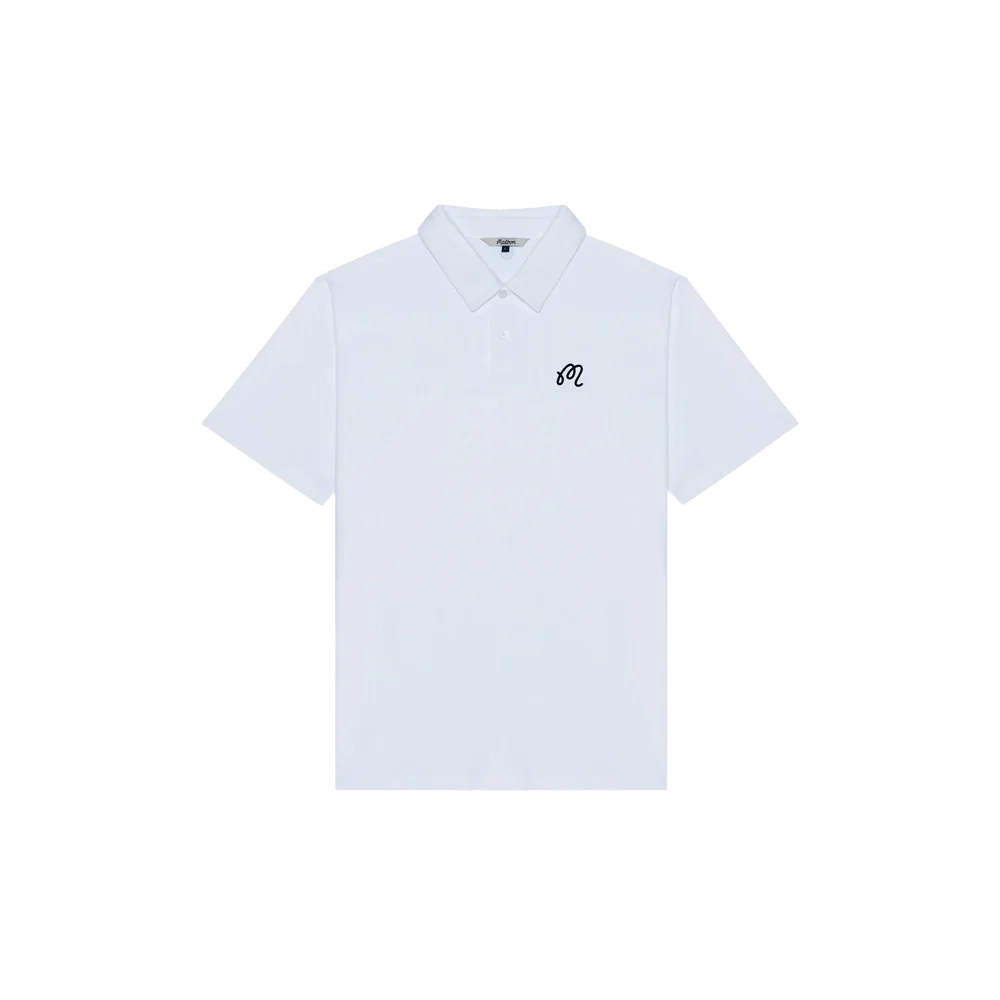 Malbon Fairway Polo White Color