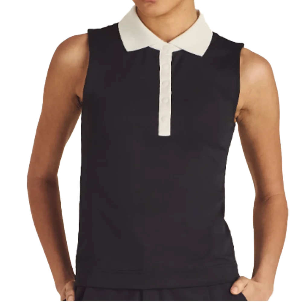 Malbon Women's Claudia Polo Unbadged Black Color