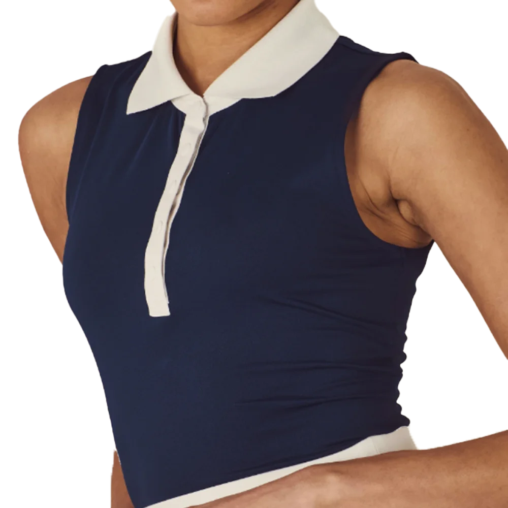 Malbon Women's Claudia Polo Unbadged Navy Color