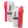 Camiseta Mitchell & Ness Chris Bosh blanca de los Miami Heat 2011-12 Hardwood Classics Swingman para hombre
