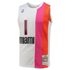 Camiseta Mitchell & Ness Chris Bosh blanca de los Miami Heat 2011-12 Hardwood Classics Swingman para hombre