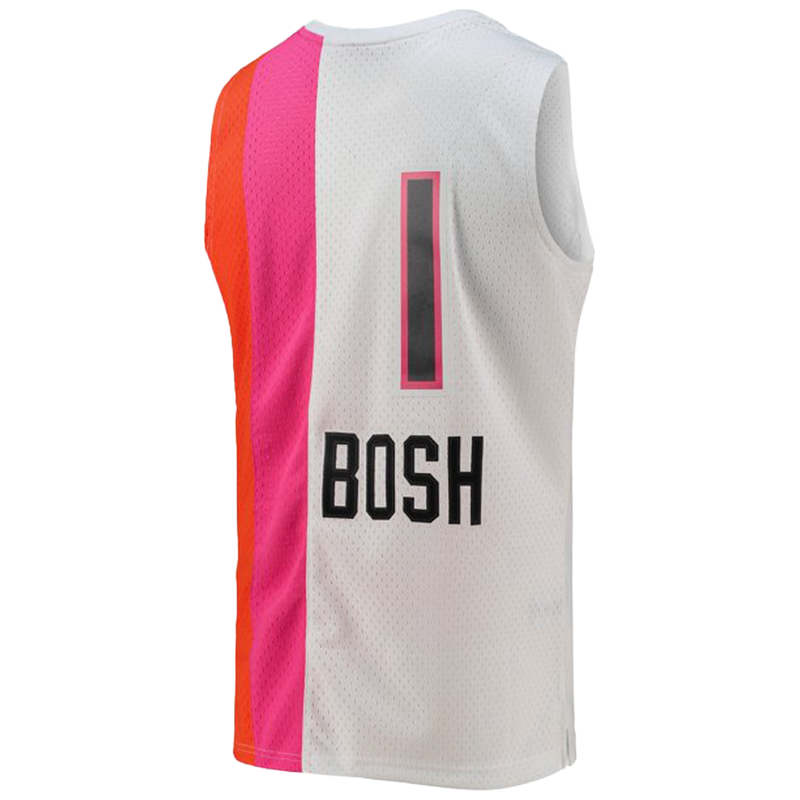 Camiseta Mitchell & Ness Chris Bosh blanca de los Miami Heat 2011-12 Hardwood Classics Swingman para hombre