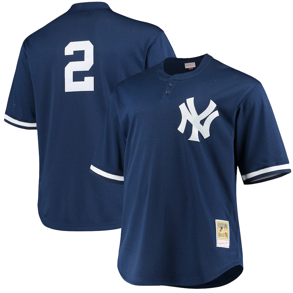 Men s New York Yankees Derek Jeter Mitchell Ness Navy Batting Practi Midway Sports