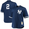 Camiseta de práctica de bateo de Derek Jeter Mitchell & Ness de los Yankees de Nueva York para hombre, réplica azul marino