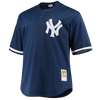 Camiseta de práctica de bateo de Derek Jeter Mitchell & Ness de los Yankees de Nueva York para hombre, réplica azul marino