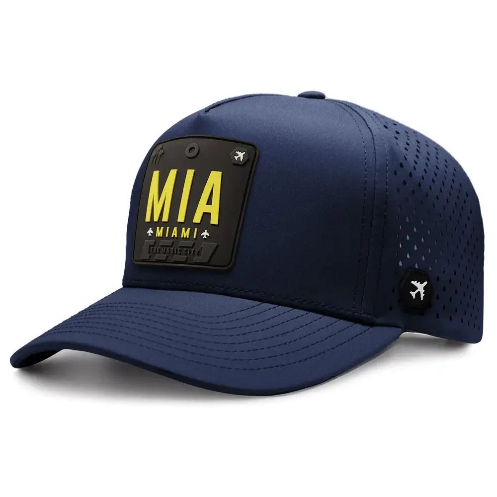 Miami Hat - Neon Navy color 3Quarter front view