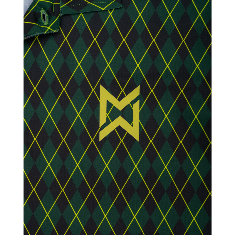 Polo de golf con diseño de rombos 