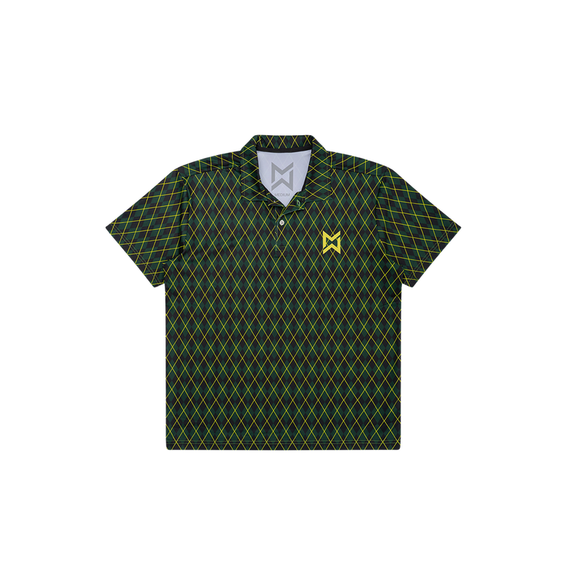 Polo de golf con diseño de rombos 