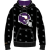 Sudadera con capucha de forro polar con estampado integral de los Minnesota Vikings de Mitchell & Ness 