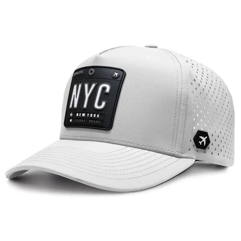 NYC - New York Performance Hat White color  3Quarter front view