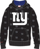 Sudadera con capucha de forro polar con estampado integral de los New York Giants de Mitchell & Ness