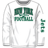 Camiseta de manga larga con logo de los New York Jets - Blanca