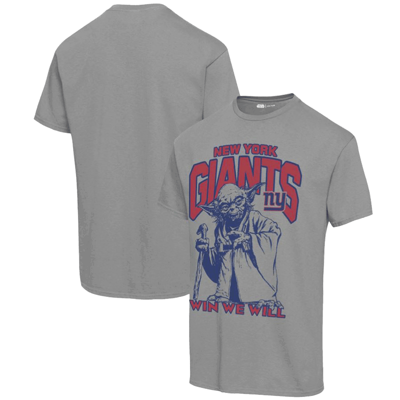 New York Giants Star Wars Yoda Win We Will Vintage Football T-Shirt
