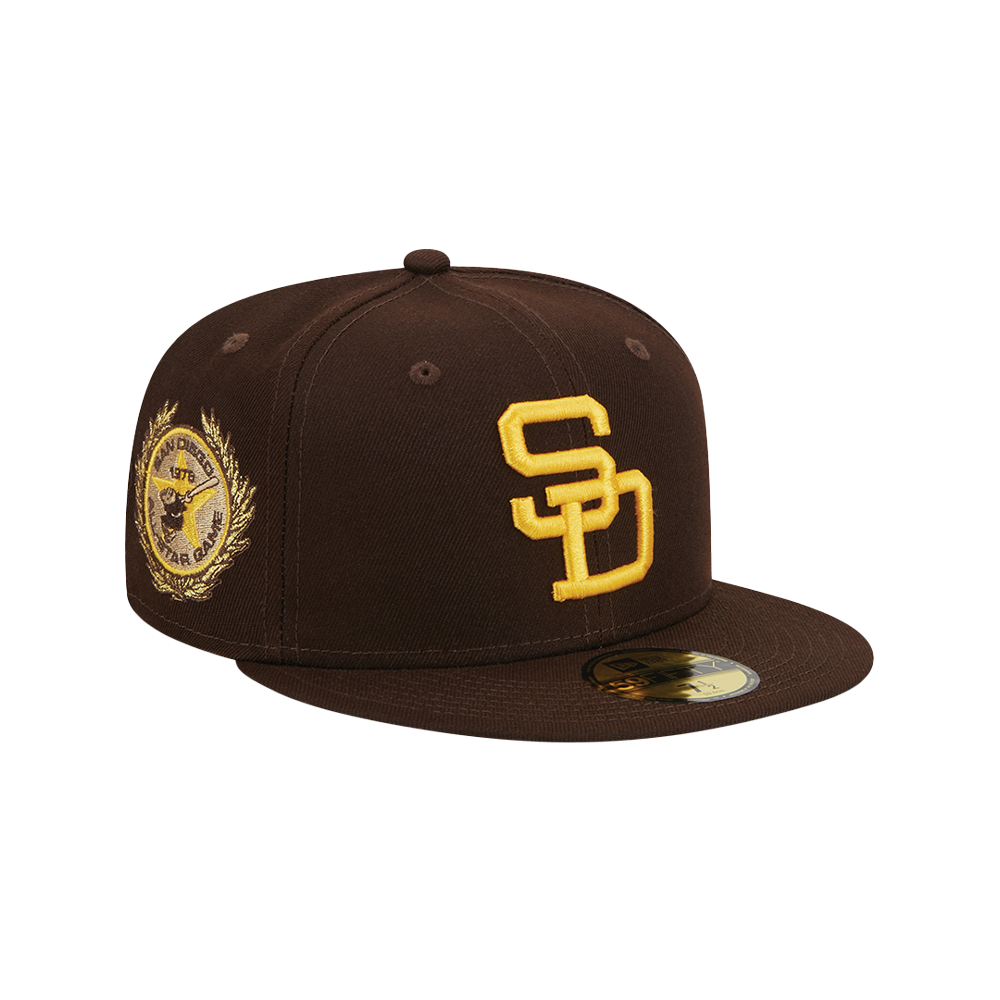 Gorra ajustada Laurel de los Padres de San Diego 59FIFTY de New Era