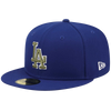 Gorra New Era 59Fifty ajustada con diseño botánico de los Dodgers de Los Ángeles de la MLB