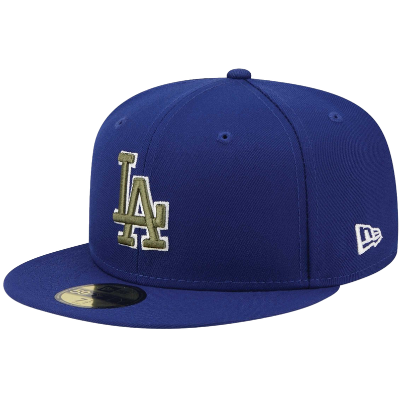 Gorra New Era 59Fifty ajustada con diseño botánico de los Dodgers de Los Ángeles de la MLB