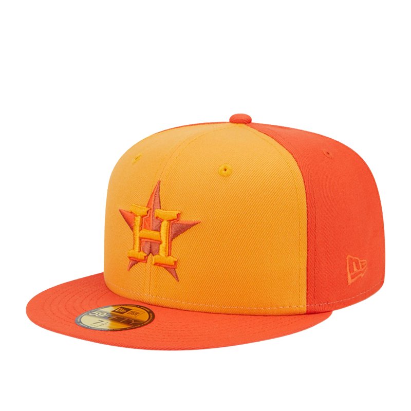 Gorra ajustada tricolor New Era 59Fifty MLB Houston Astros