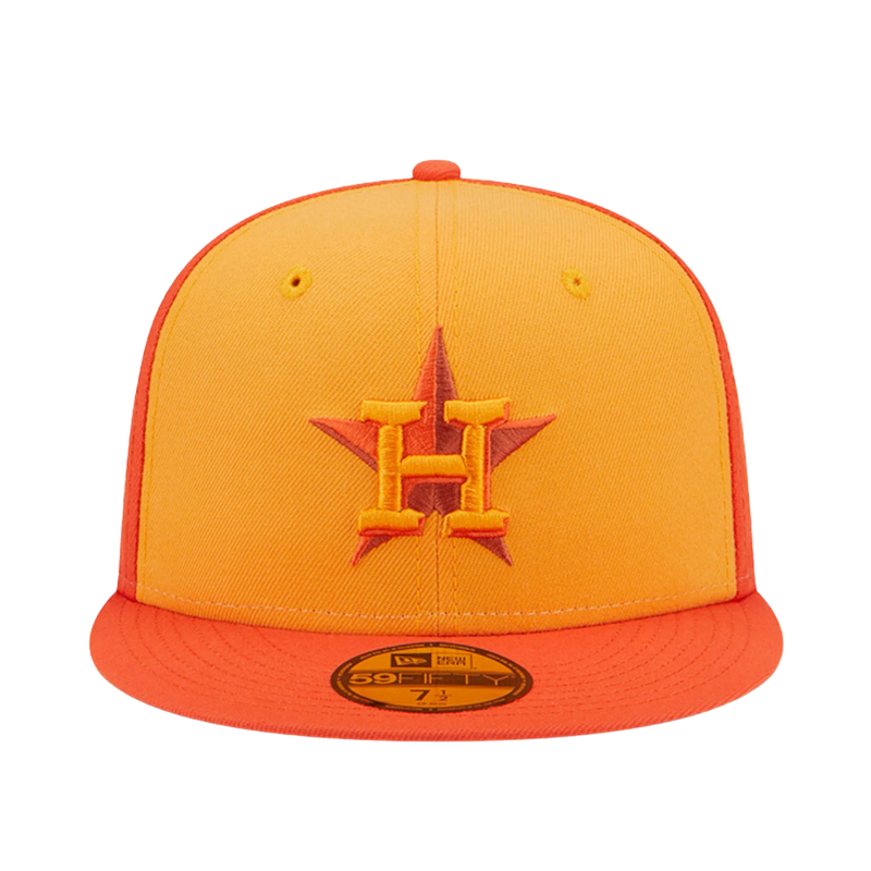 Gorra ajustada tricolor New Era 59Fifty MLB Houston Astros