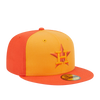 Gorra ajustada tricolor New Era 59Fifty MLB Houston Astros