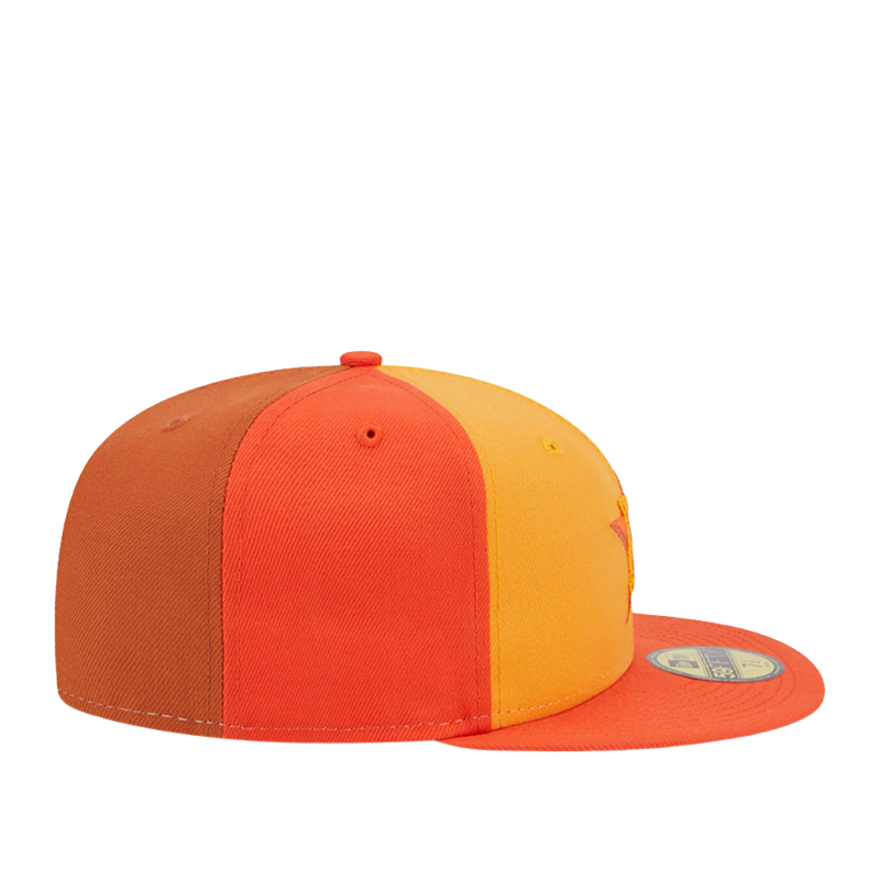 Gorra ajustada tricolor New Era 59Fifty MLB Houston Astros