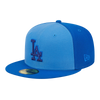 Gorra ajustada tricolor New Era 59Fifty MLB LA Dodgers