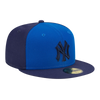 Gorra ajustada tricolor del equipo New Era 59Fifty MLB de los New York Yankees