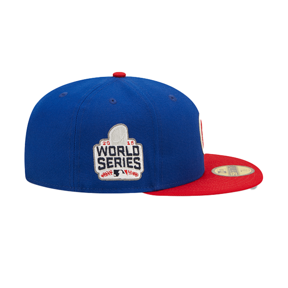 Chicago hot Cubs New Era MLB 3x champs fitted hat 7 3/8