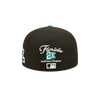 Gorra ajustada New Era Florida Marlins Letterman 59Fifty