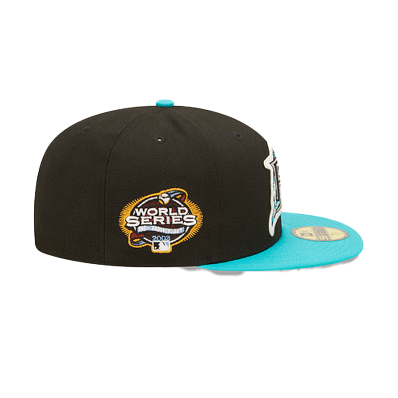 Gorra ajustada New Era Florida Marlins Letterman 59Fifty