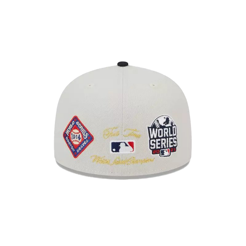 Gorra ajustada 59FIFTY de clase mundial de los Atlanta Braves de la MLB de New Era