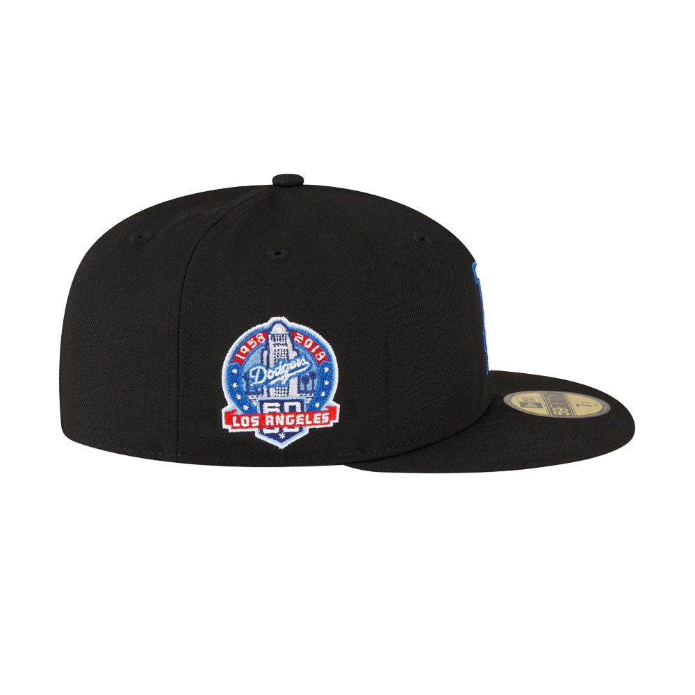 New Era shops MLB Los Angeles Dodgers Total Logo Black and White Snapback Hat