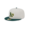 Gorra ajustada New Era MLB Oakland Athletics World Class 59Fifty para hombre, color blanco