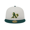 Gorra ajustada New Era MLB Oakland Athletics World Class 59Fifty para hombre, color blanco