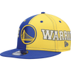 Gorra snapback New Era 9Fifty con división de equipo de los Golden State Warriors en color real/dorado para hombre