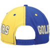 Gorra snapback New Era 9Fifty con división de equipo de los Golden State Warriors en color real/dorado para hombre
