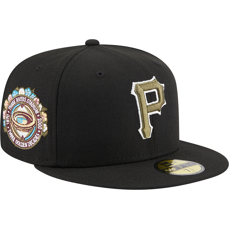 Gorra ajustada New Era MLB Pittsburgh Pirates Botanical 59Fifty para hombre