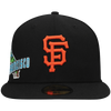 Gorra ajustada Stateview 59Fifty negra de los San Francisco Giants para hombre de New Era