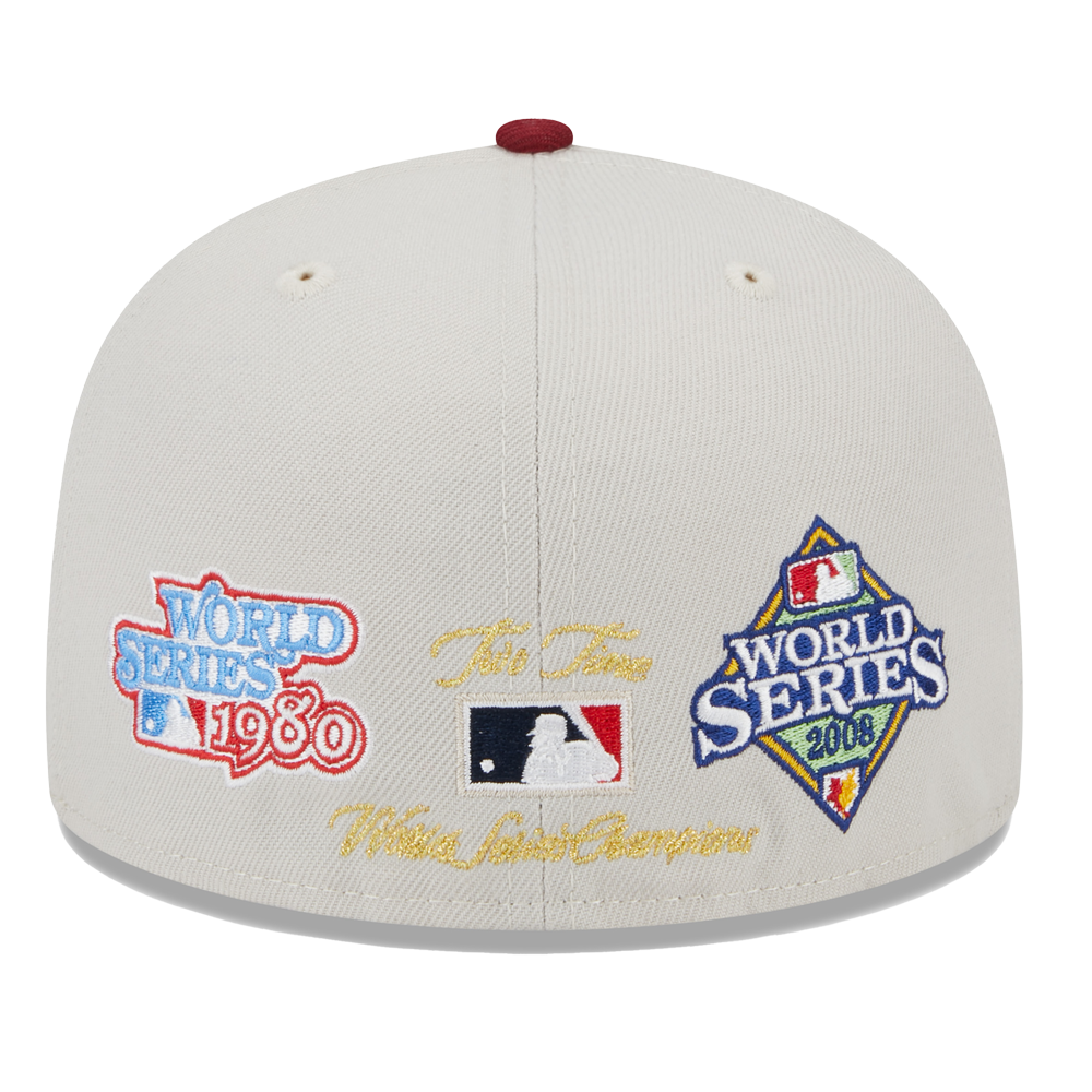 New Era Philadelphia Phillies World Series Patch Jordan Sky 59Fifty good 7 3/8 Hat