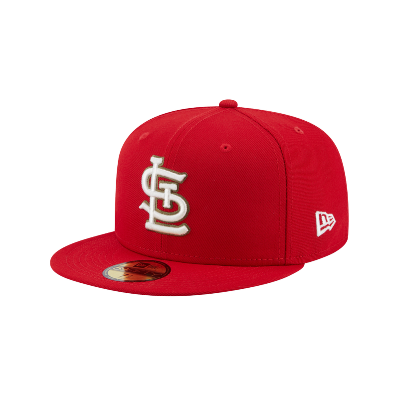 Gorra ajustada 59FIFTY con diseño botánico de los St. Louis Cardinals, color rojo, del 25.º aniversario de los entrenamientos de primavera de New Era
