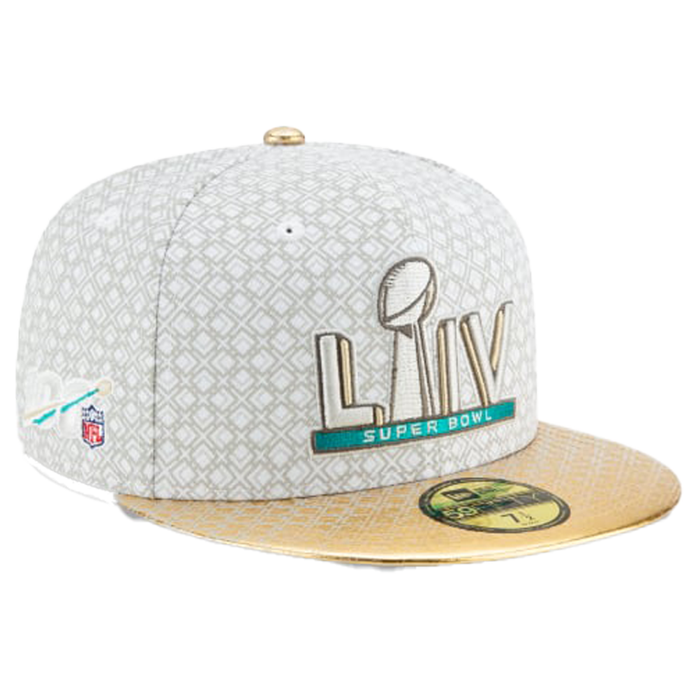 New Era Super Bowl LIV Gold Metallic Visor 59FIFTY Fitted