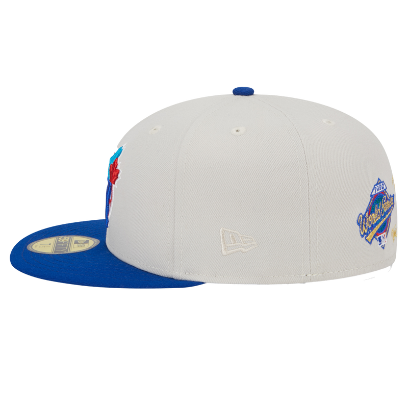 Gorra ajustada 59FIFTY con parche trasero World Class de los Toronto Blue Jays de New Era